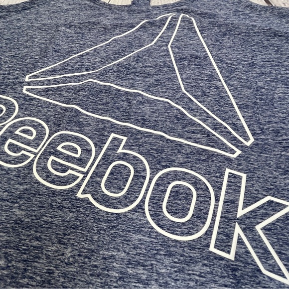 REEBOK gray logo workout racerback tank top, size L - Picture 6 of 12
